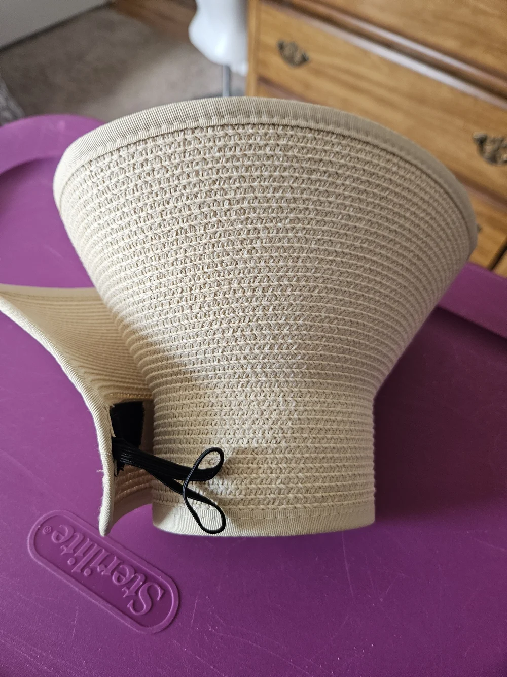 Wide Brim Straw Sun Hat - Natural